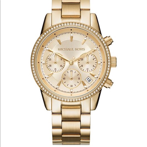 Gold Michael Kors watch - Picture 3 of 4